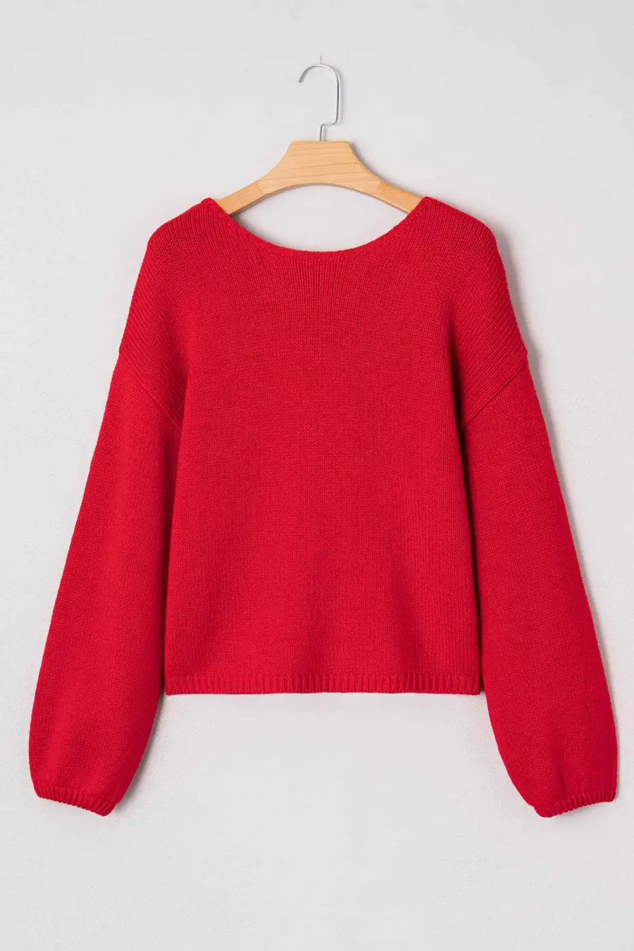 Women’s festive bow‑back backless jumper | fashionfitz