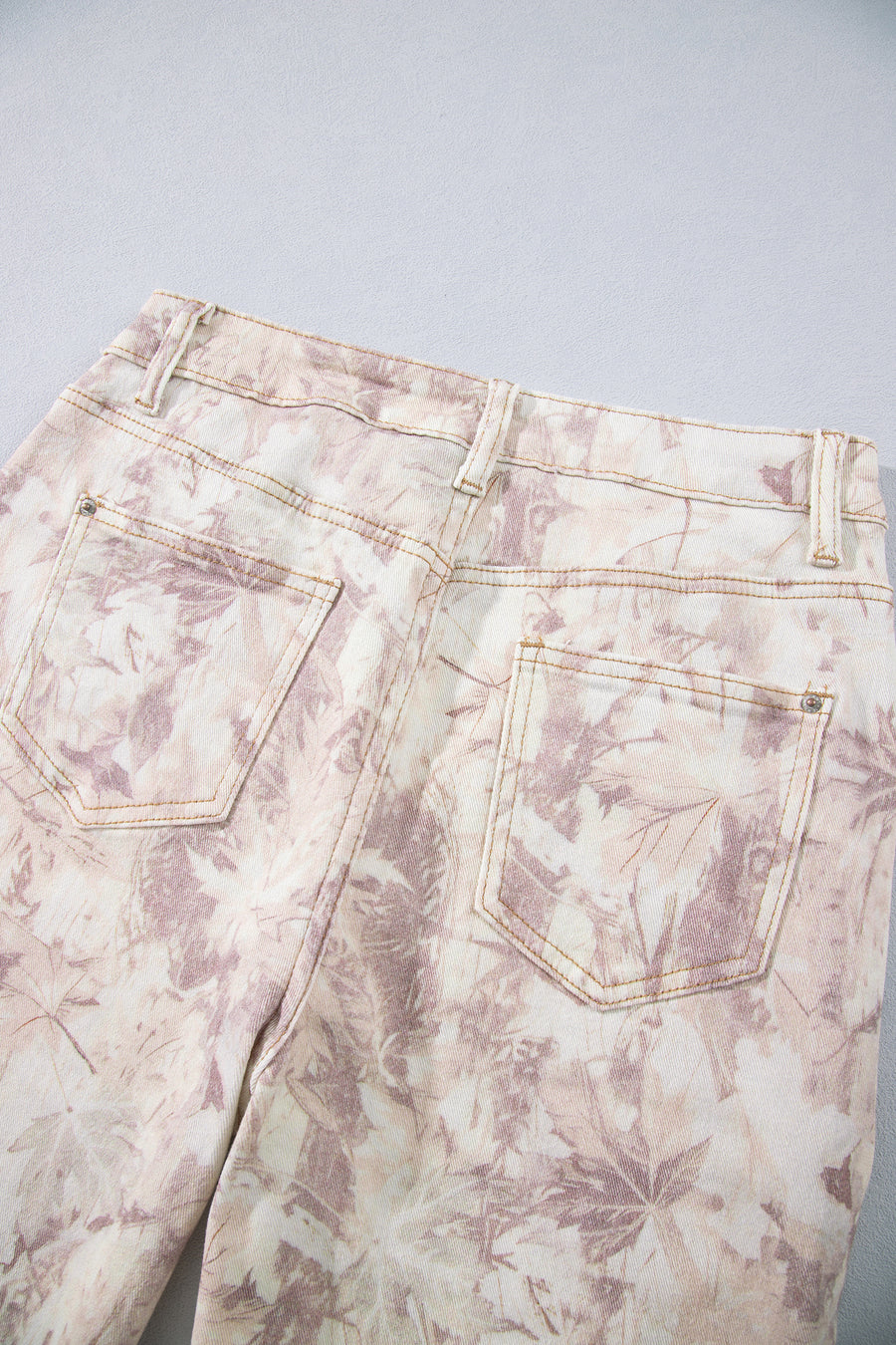 Camo Tummy Control High Waist Wide Leg Jeans Women UK