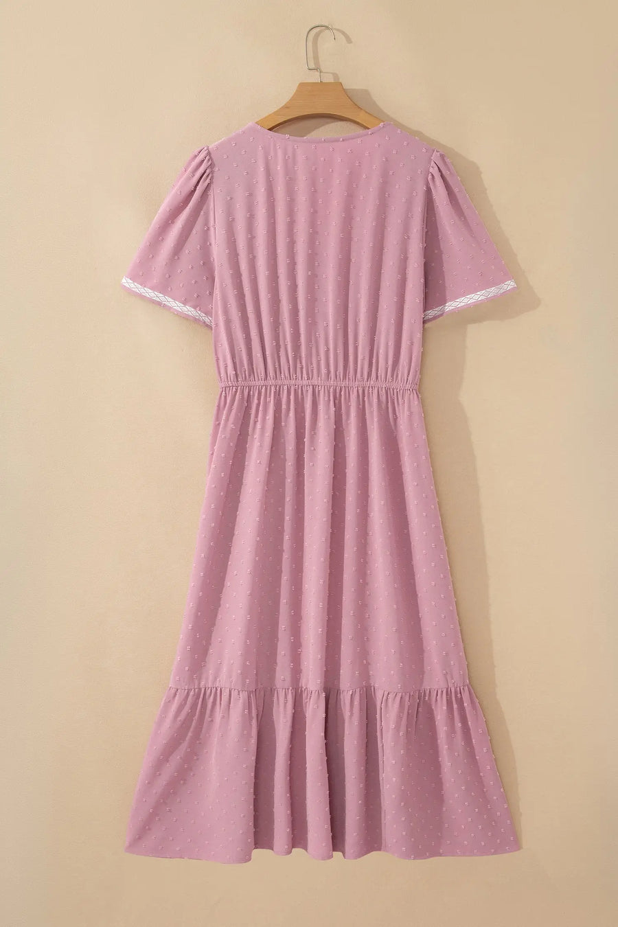 Curve swiss dot smocked midi dress dresses