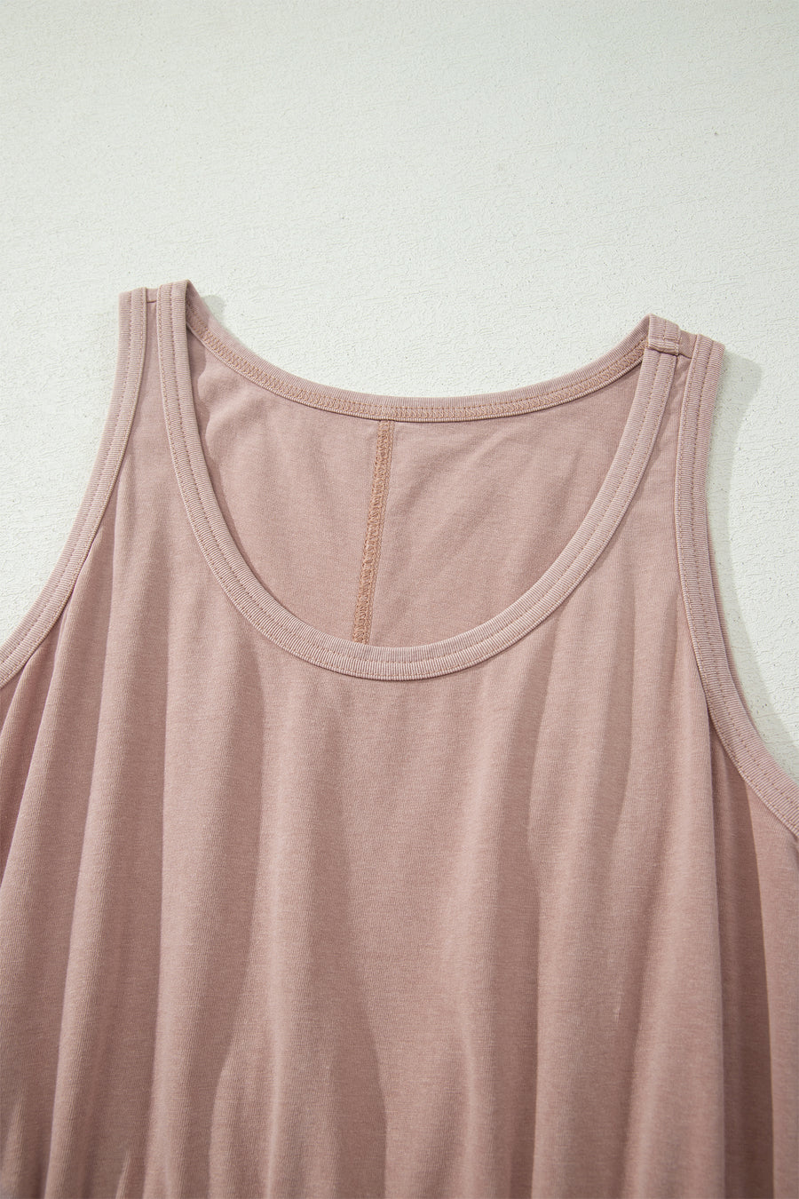 Smoke Gray Mineral Wash Sleeveless Mini Dress Women UK — full length view on model | Fashionfitz UK
