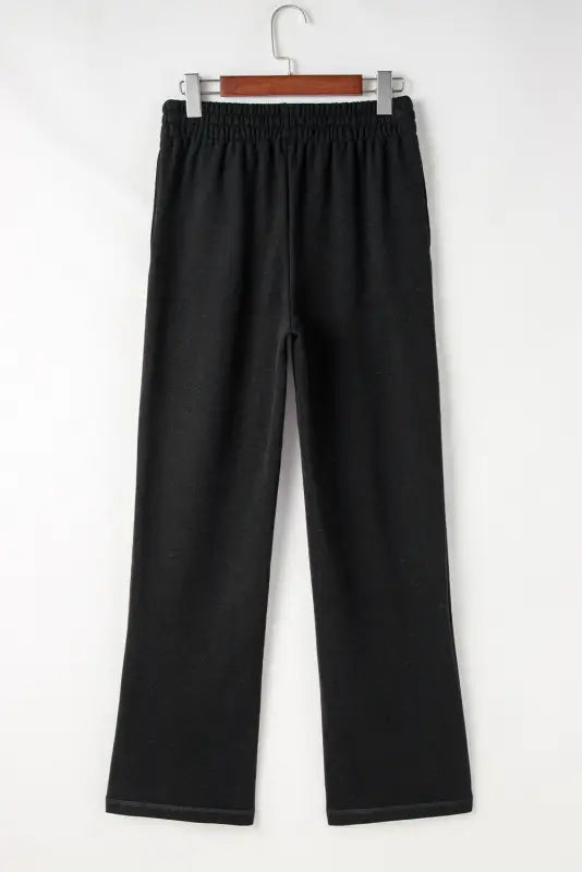 Easytone fleece lined trousers - black | fashionfitz