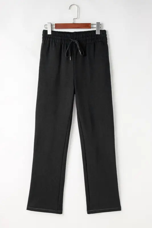 Easytone fleece lined trousers - black | fashionfitz