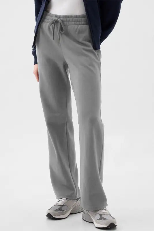 Easytone fleece lined trousers - light grey | fashionfitz