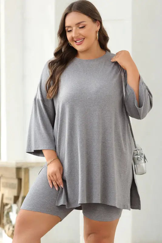 Easytrend tunic and shorts set | loungewear | fashionfitz