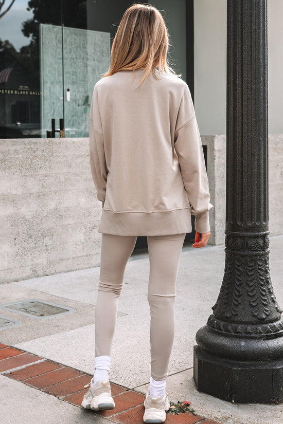 Oversized Sweatshirt and Leggings Matching Set