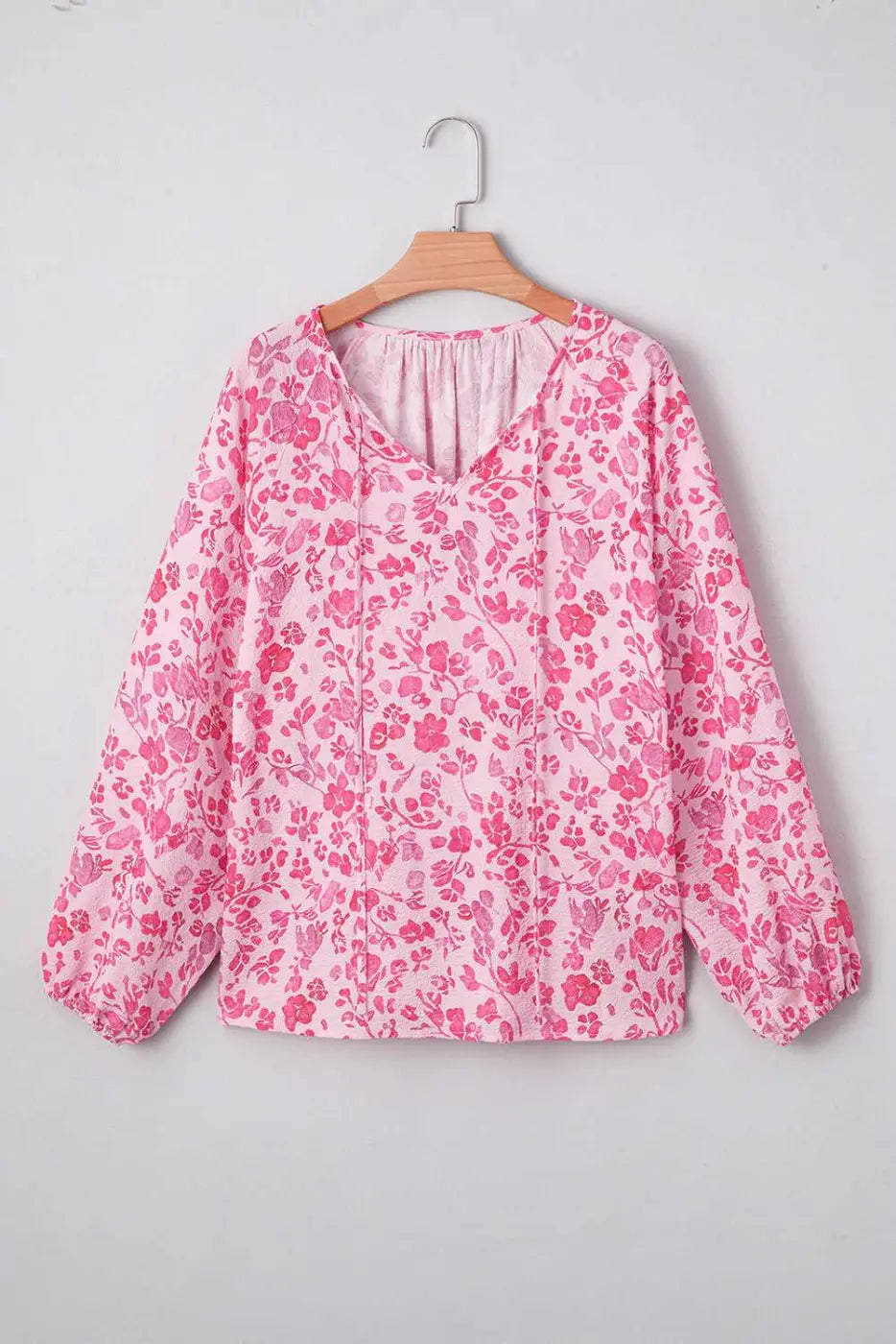 Pink floral lightweight blouse blouses