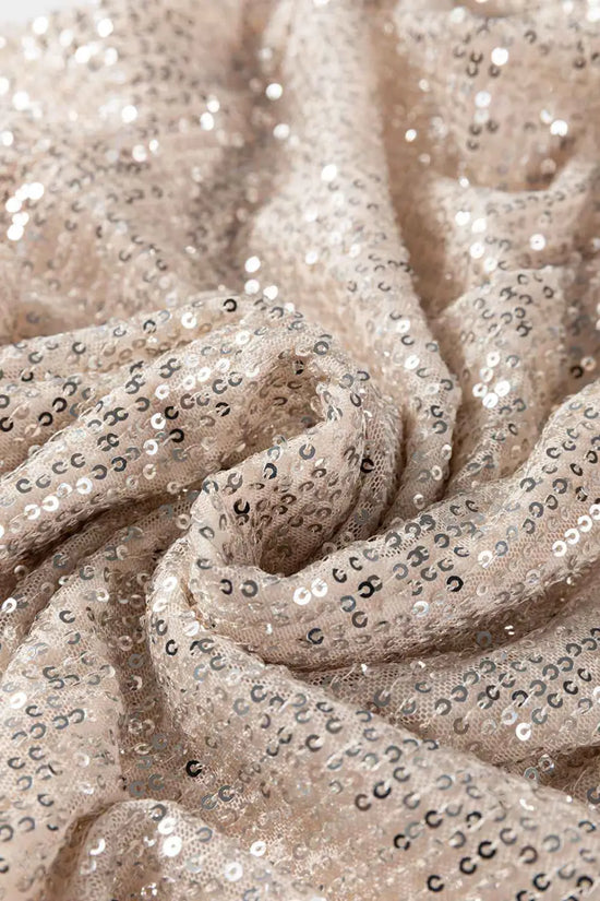 Open Back Sequin Party Top – Bell Sleeves