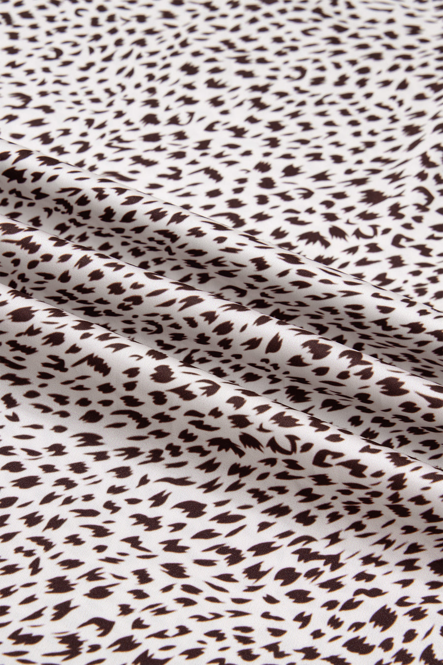 Cheetah Print Lace Trim Split Maxi Skirt Western Women UK