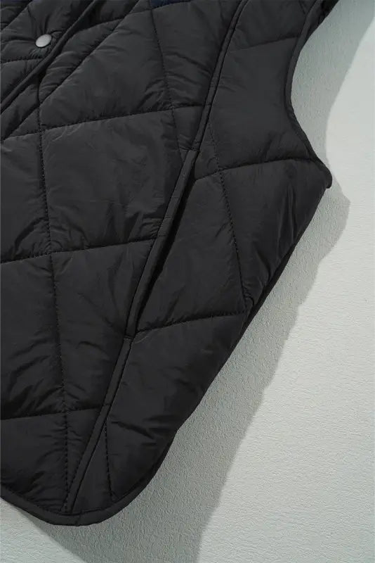 Eclipse noir quilted vest