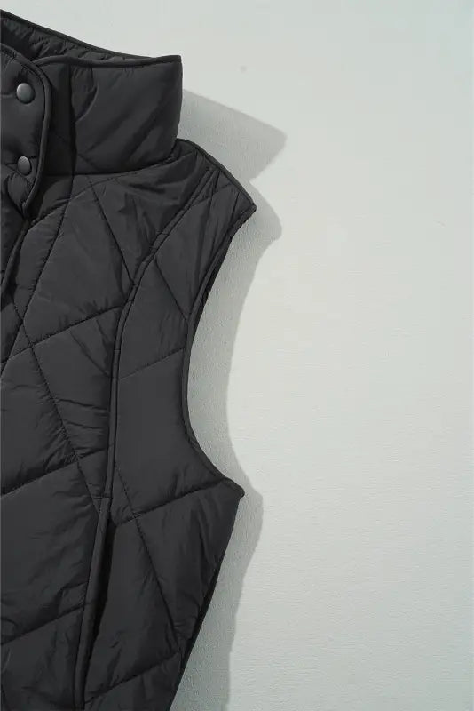 Eclipse noir quilted vest