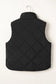 Eclipse noir quilted vest