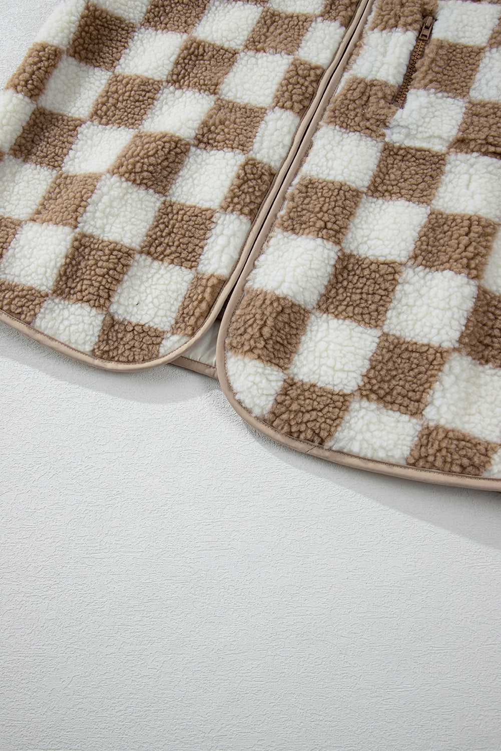 Monochrome Mosaic Sherpa Vest