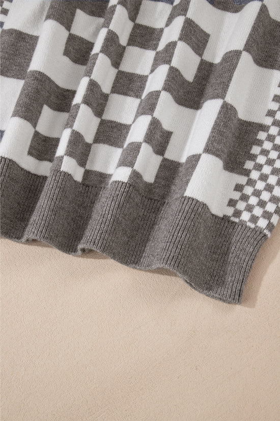 Smoky Plaid Soft Knit Jumper