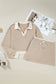Cropped Top Drawstring Skirt Set