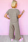 Funky Stripes Wide Leg Pants Set