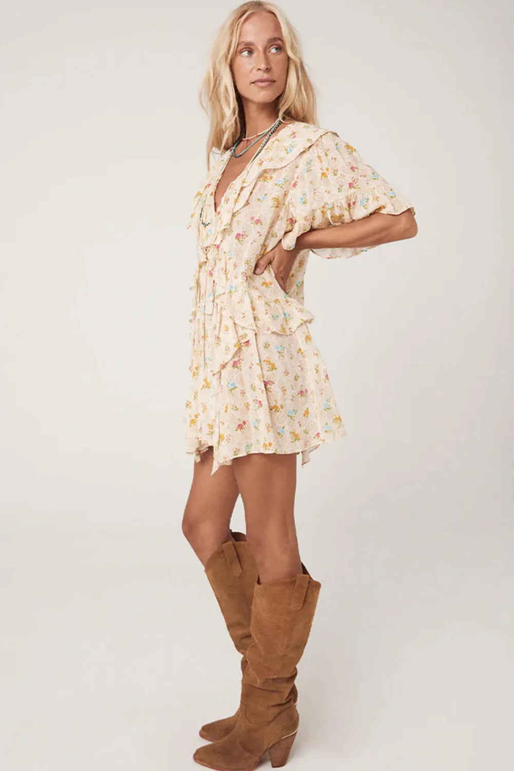 Bohemian Glow Mini Dress