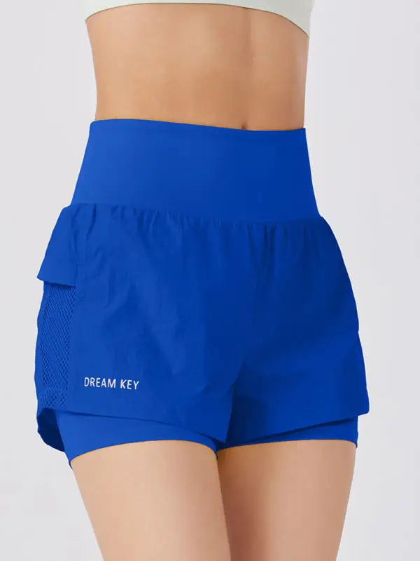 Effortless cute sports shorts - blue / s