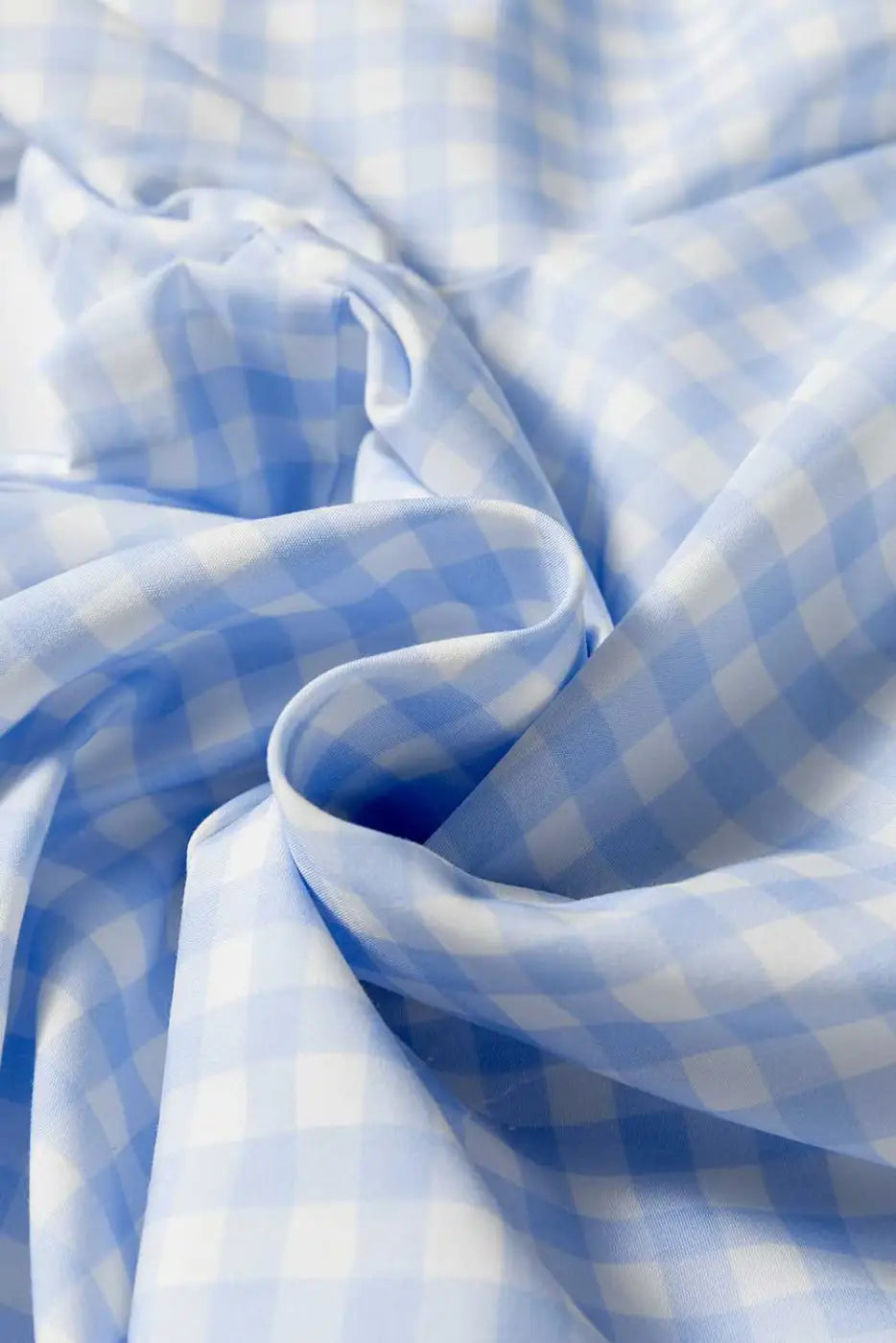 gingham Fabric texture detail of soft polyester plaid weave
