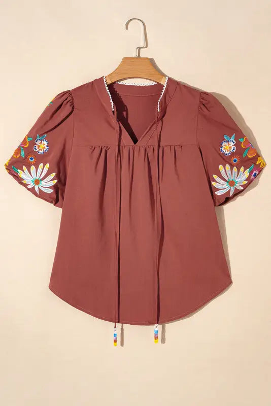 Elegance blouse - floral embroidered | fashionfitz