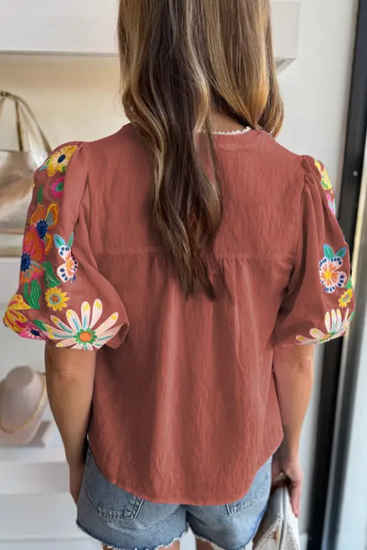 Elegance blouse - floral embroidered | fashionfitz