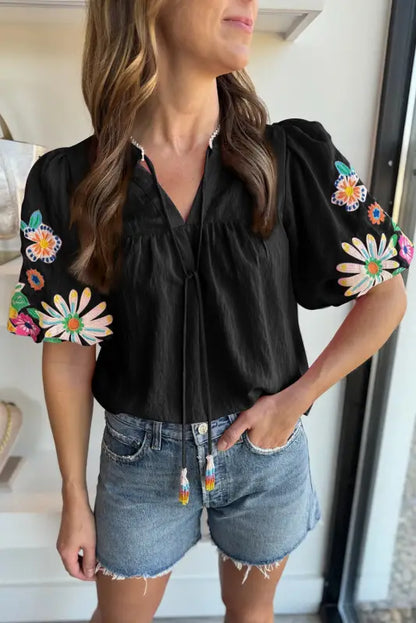 Elegance blouse - floral embroidered | fashionfitz