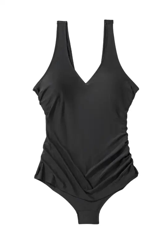 Elegant black swimsuit - plus size by fashionfitz