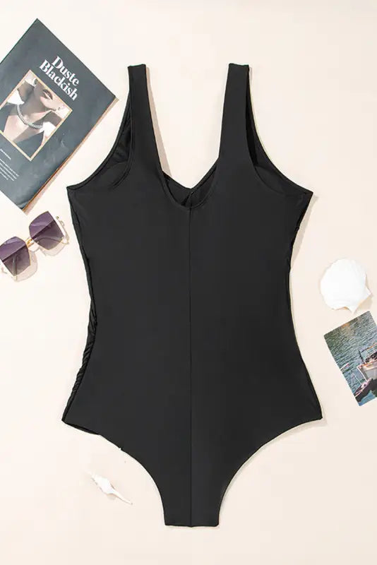 Elegant black swimsuit - plus size