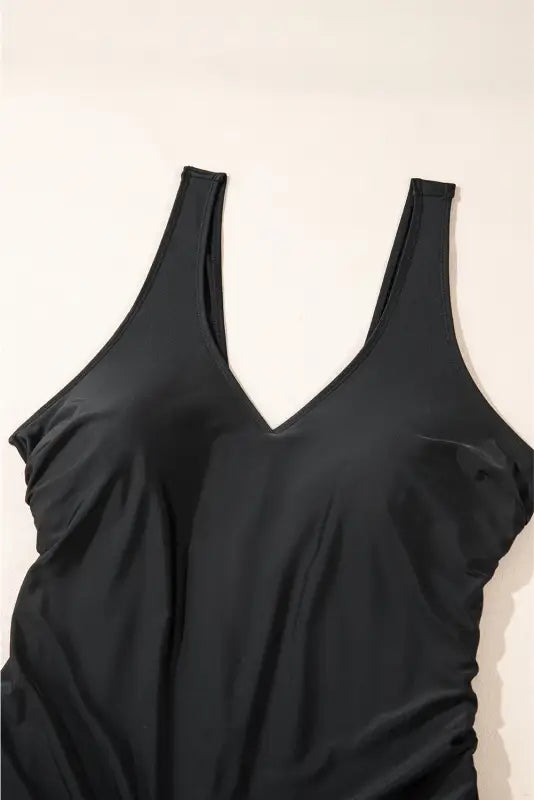 Elegant black swimsuit - plus size by fashionfitz