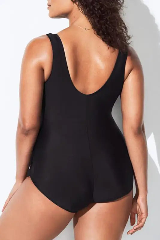 Elegant black swimsuit - plus size