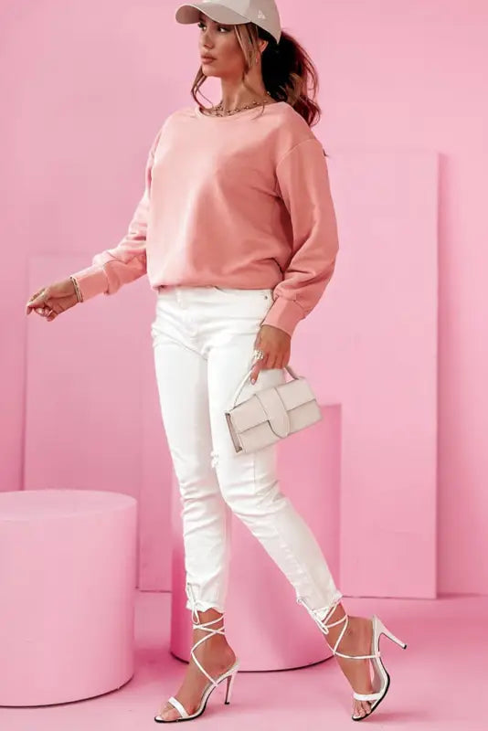 Elegant dewback bowknot sweatshirt | fashionfitz