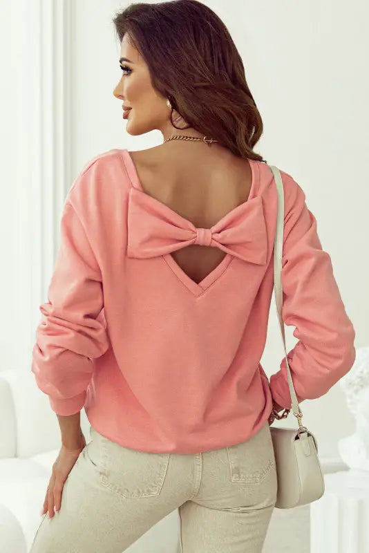 Elegant dewback bowknot sweatshirt | fashionfitz