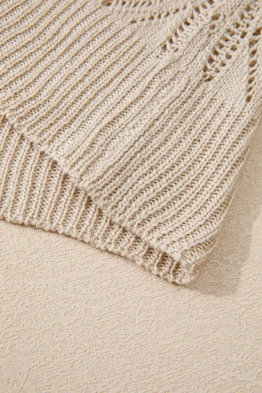 Elegant eggshell cable cardigan | women’s cardigans