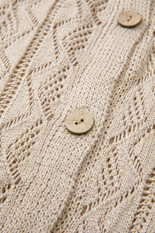 Elegant eggshell cable cardigan | women’s cardigans