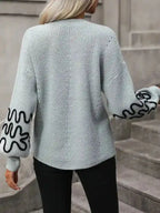 Elegant Pattern Knitwear Sweater - Fashionfitz