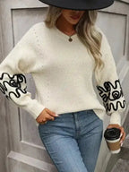 Elegant Pattern Knitwear Sweater - Fashionfitz