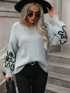Elegant Pattern Knitwear Sweater - Fashionfitz