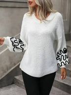 Elegant Pattern Knitwear Sweater - Fashionfitz