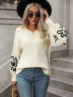 Elegant Pattern Knitwear Sweater - Fashionfitz