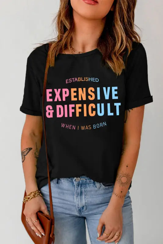 Expensive & difficult graphic tee - t-shirts