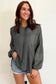 Exposed seam waffle knit top | women’s sweatshirts | fashionfitz