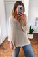 Smoke Gray Crochet Summer Jumper