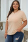 Casual Plain Crew Neck Tee