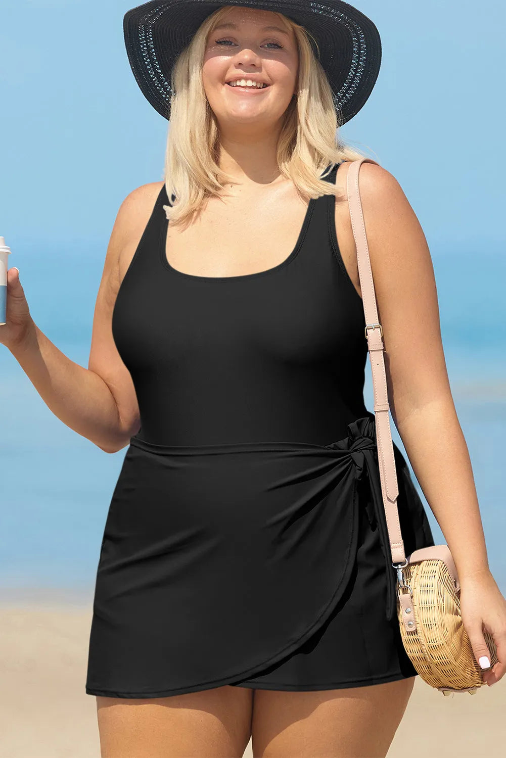 Knotted Elegance Plus Swimsuit - Fashionfitz