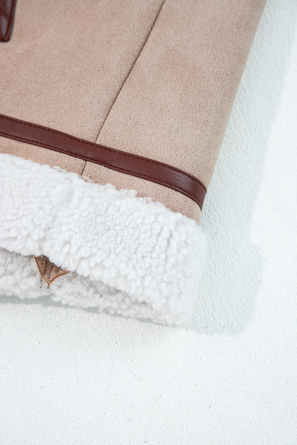 Women’s Sherpa Lined Suede Vest