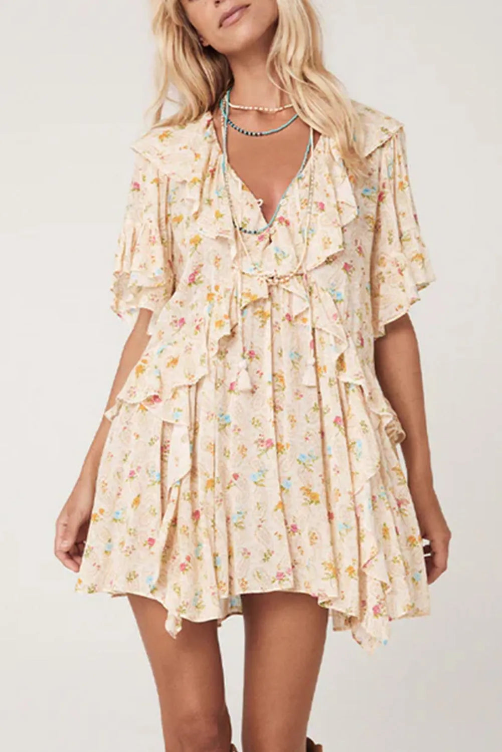 Bohemian Glow Mini Dress