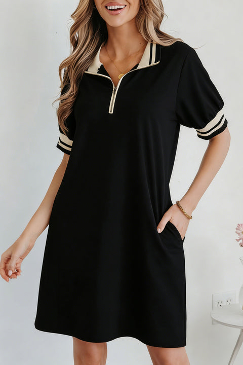 Striped Polo Tee Dress Women UK | Preppy Mini Dress
