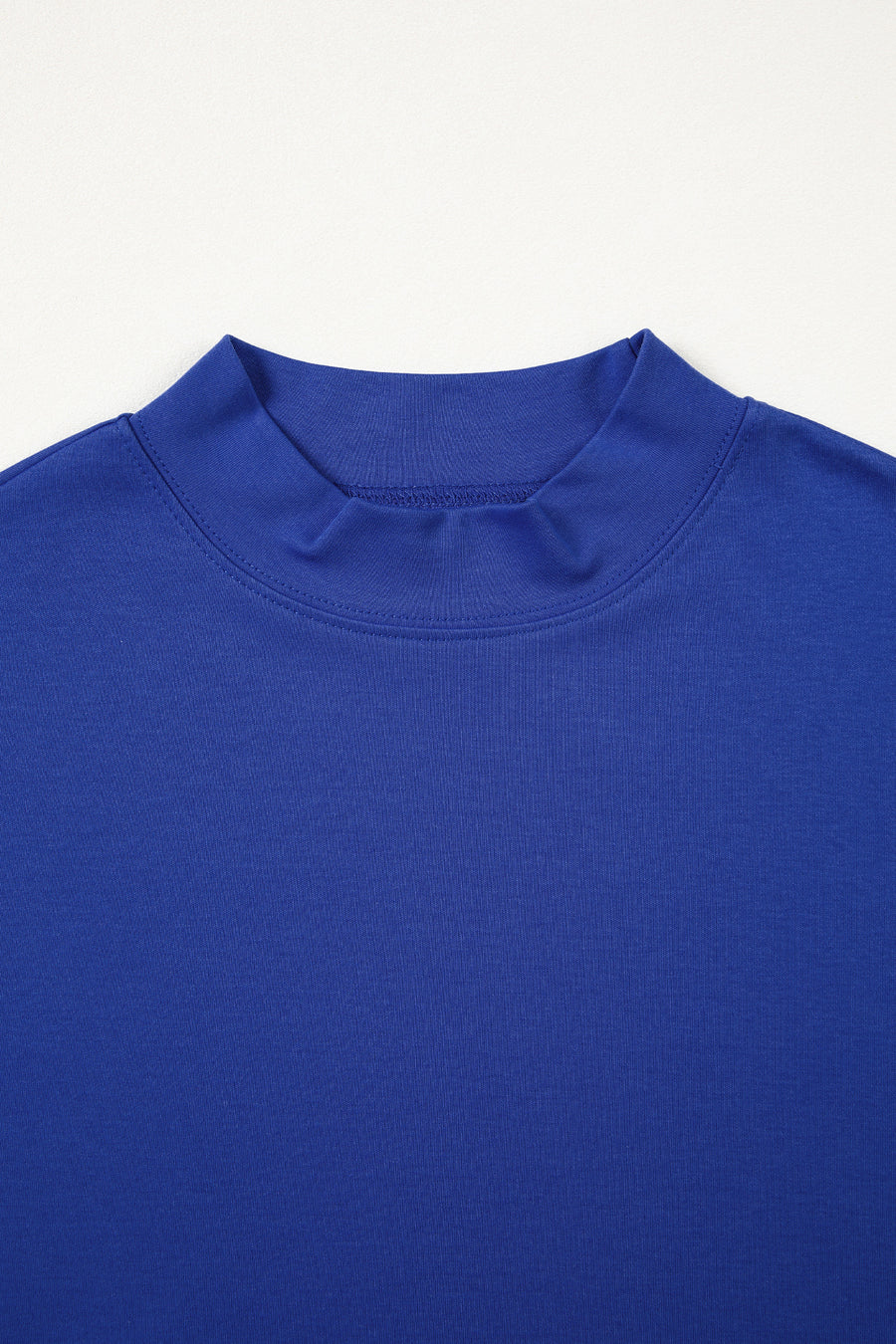 Solid Colour Oversized High Neck Tee Women UK