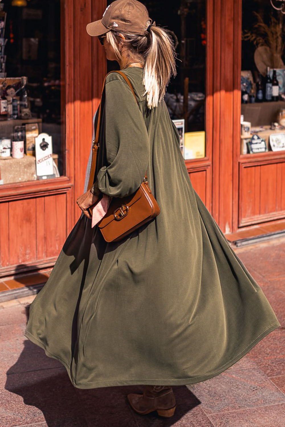 Green Lightweight Duster Cardigan