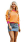 Stripe Hug Loose Fit Sweater