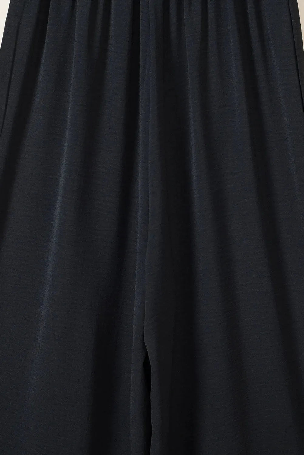 Smocked Wide Leg Jumpsuit - Fashionfitz